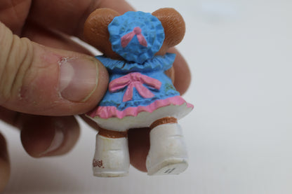 1986 Vintage Furskins Bears PVC Figure Girl Ice Cream Xavier Roberts CPK VHTF 2.5”