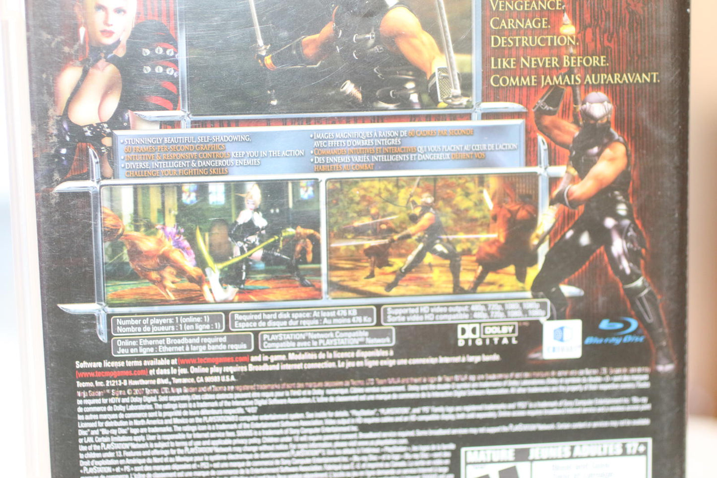 Ninja Gaiden Sigma PlayStation 3 Video Game PS3