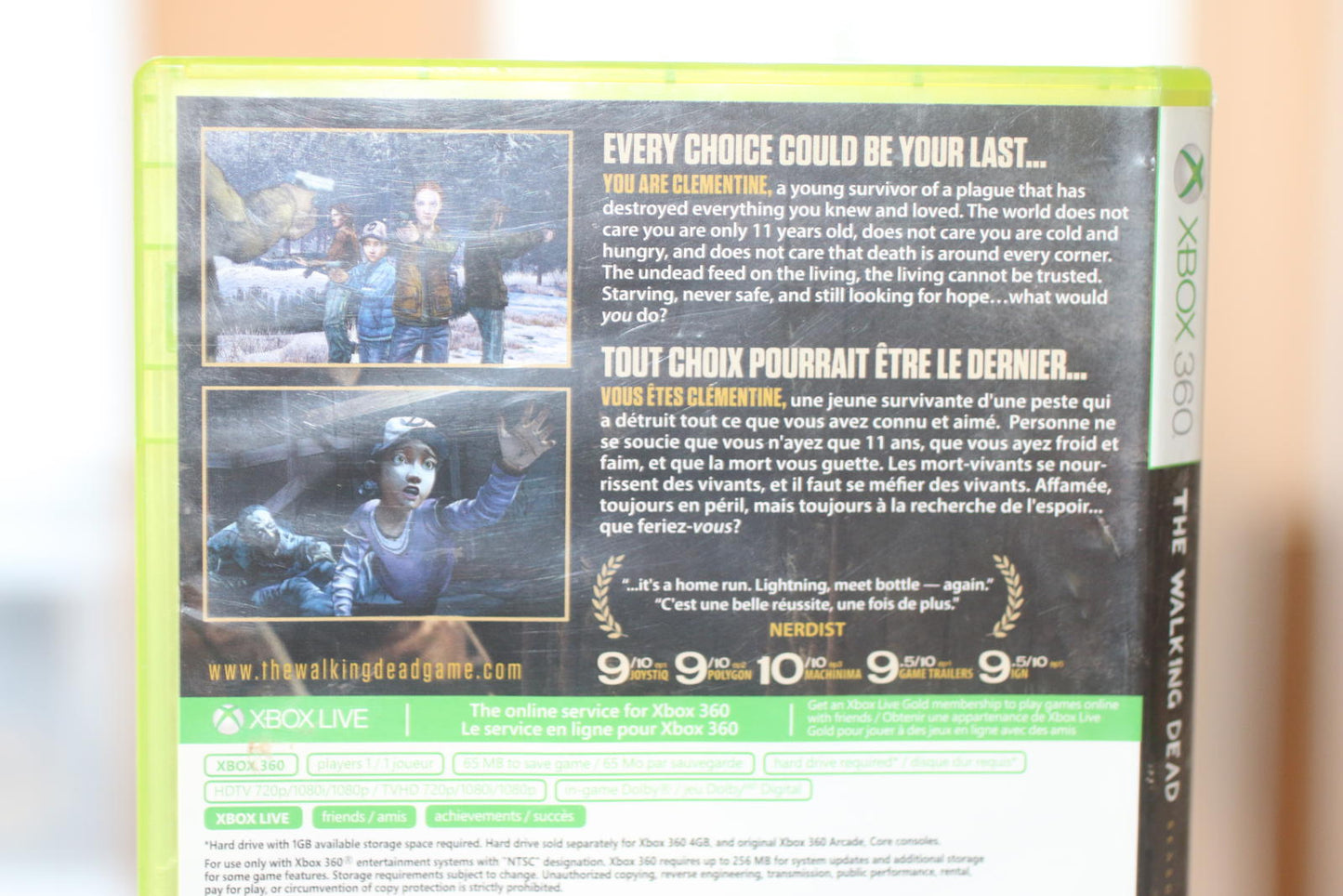 The Walking Dead Season Two Xbox 360 Video Game