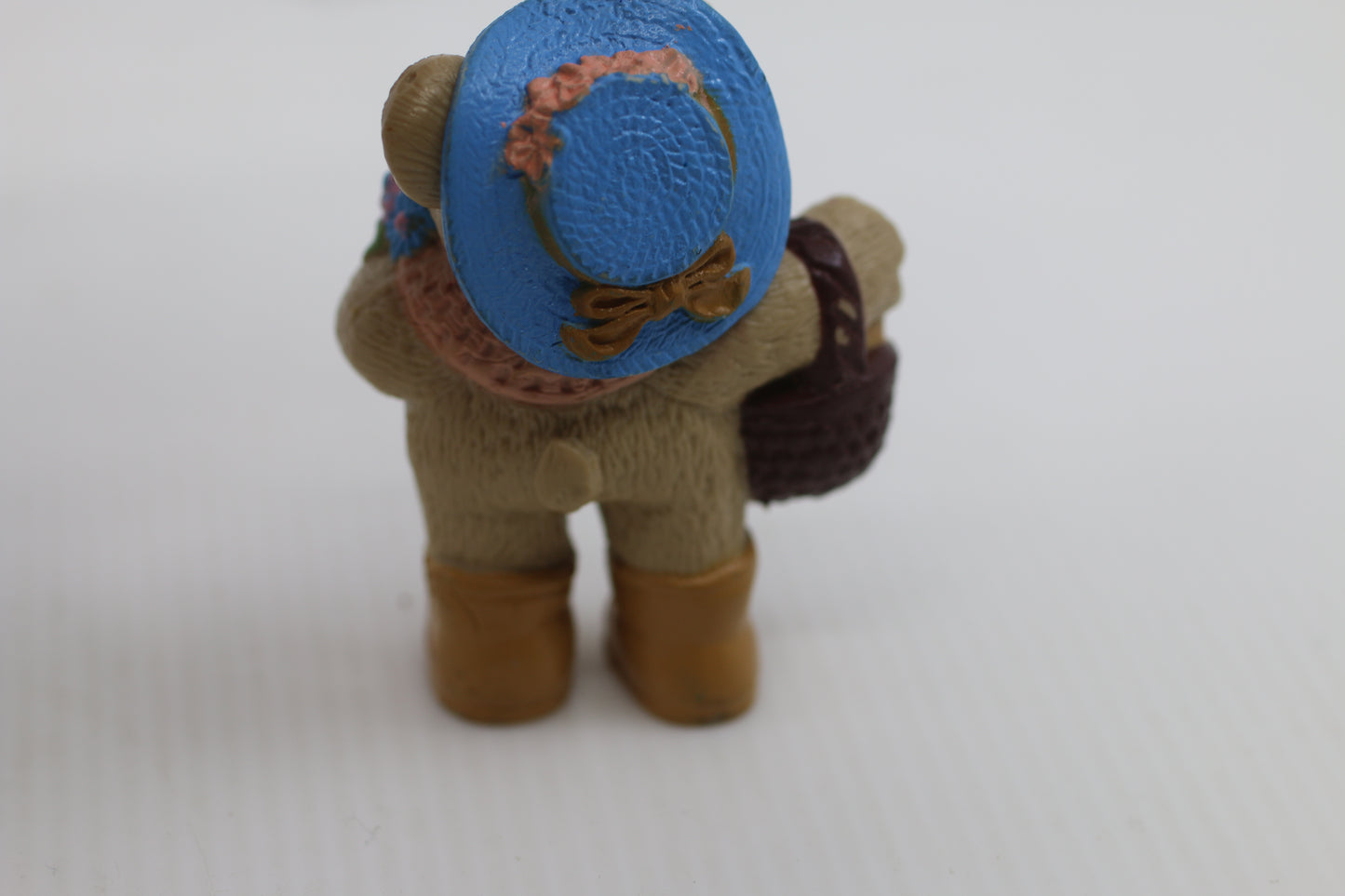 Furskins Bear With Basket Loose 2.75" PVC Figure Xavier Roberts 1986