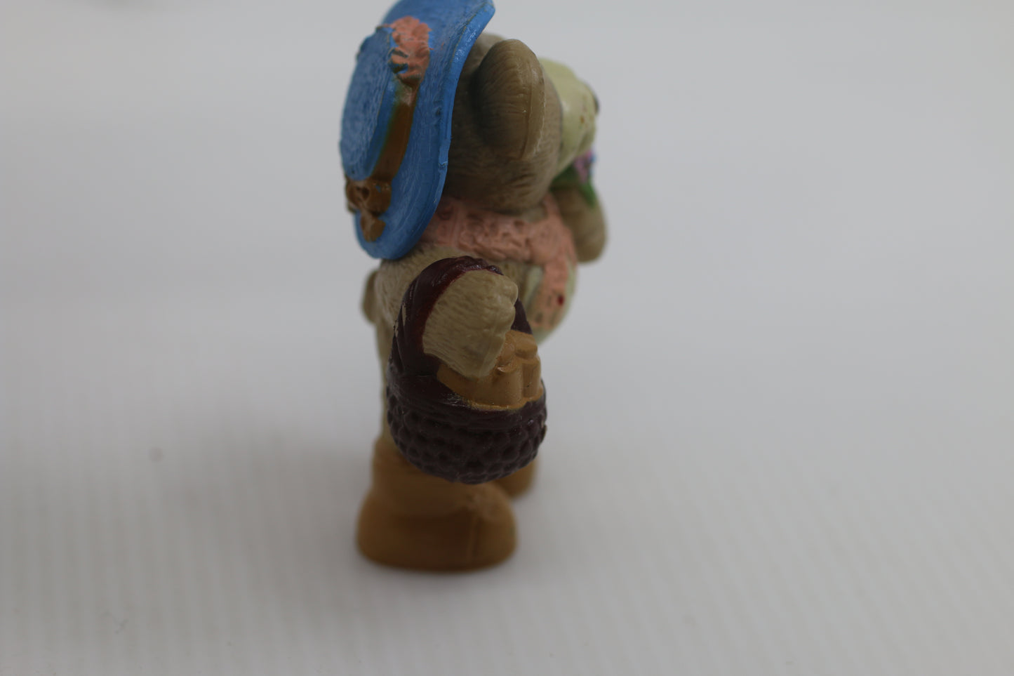 Furskins Bear With Basket Loose 2.75" PVC Figure Xavier Roberts 1986