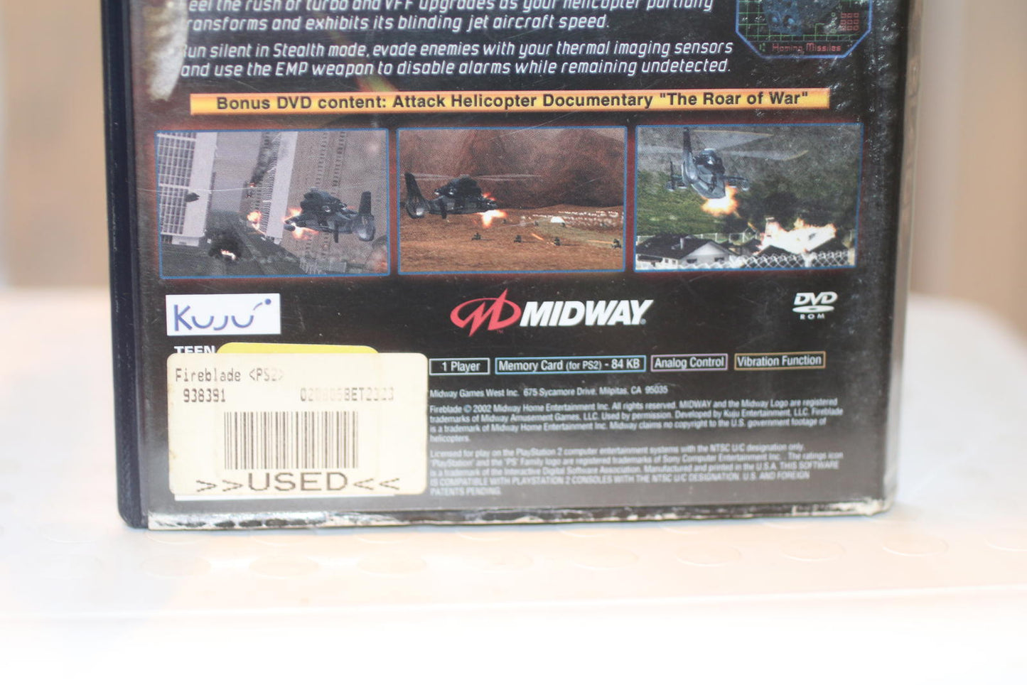 Fire Blade (Sony PlayStation 2, 2002) PS2 - CIB w/Manual - Complete