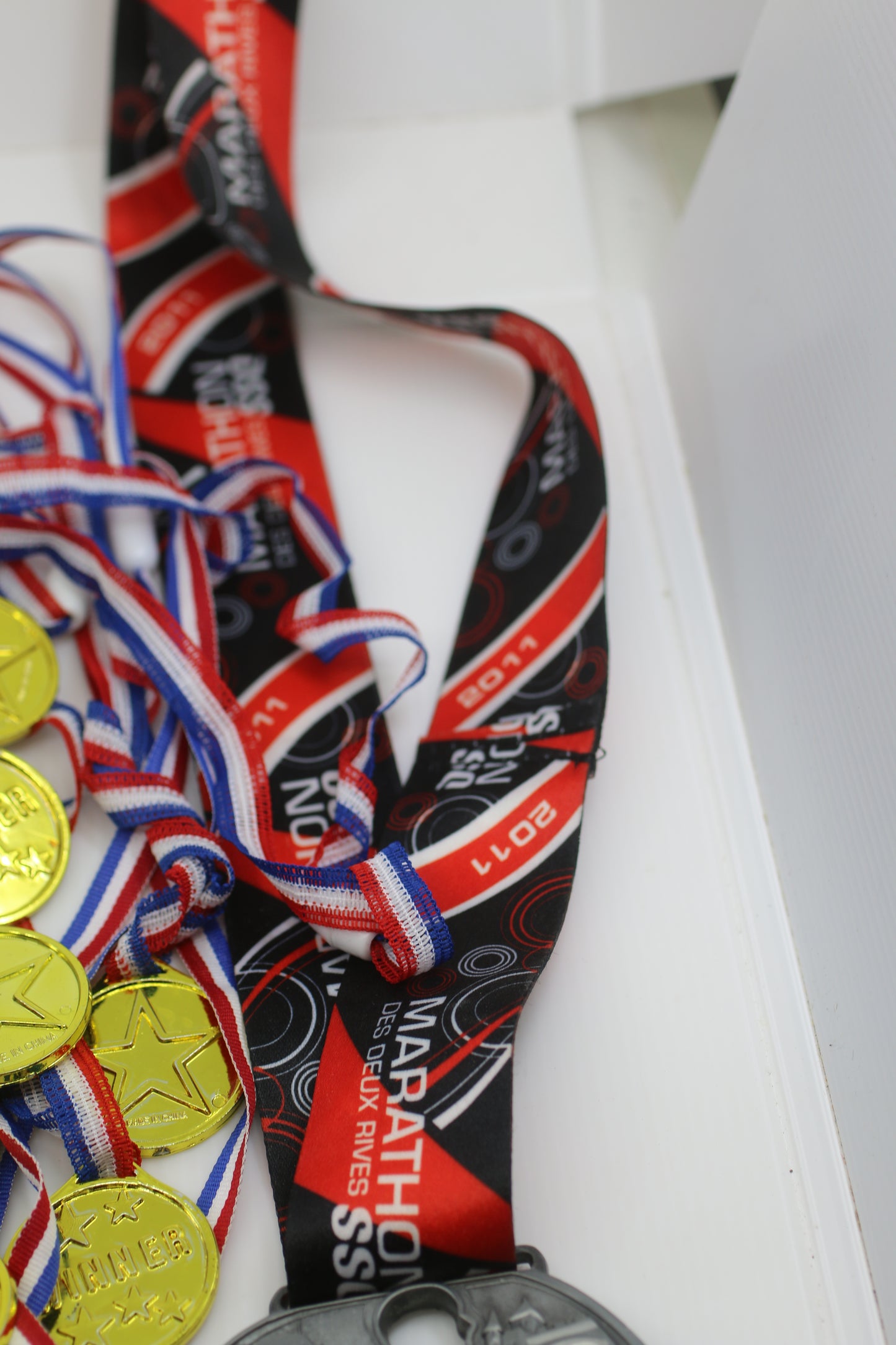 Large Lot of Kids Play Medals & Sports Event Medals Winner Medals, Quebec Marathon 25+