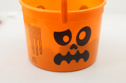 2023 McDONALD'S Halloween Bucket Pail Classic Boo Buckets HAPPY MEAL TOYS Orange