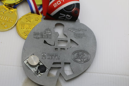 Large Lot of Kids Play Medals & Sports Event Medals Winner Medals, Quebec Marathon 25+