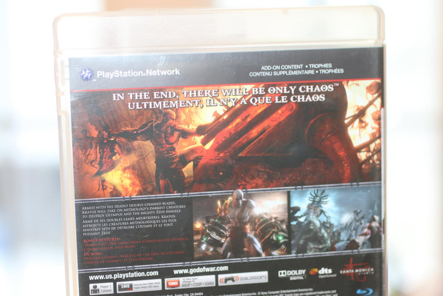 God of War III PlayStation 3 Video Game Complete in Box