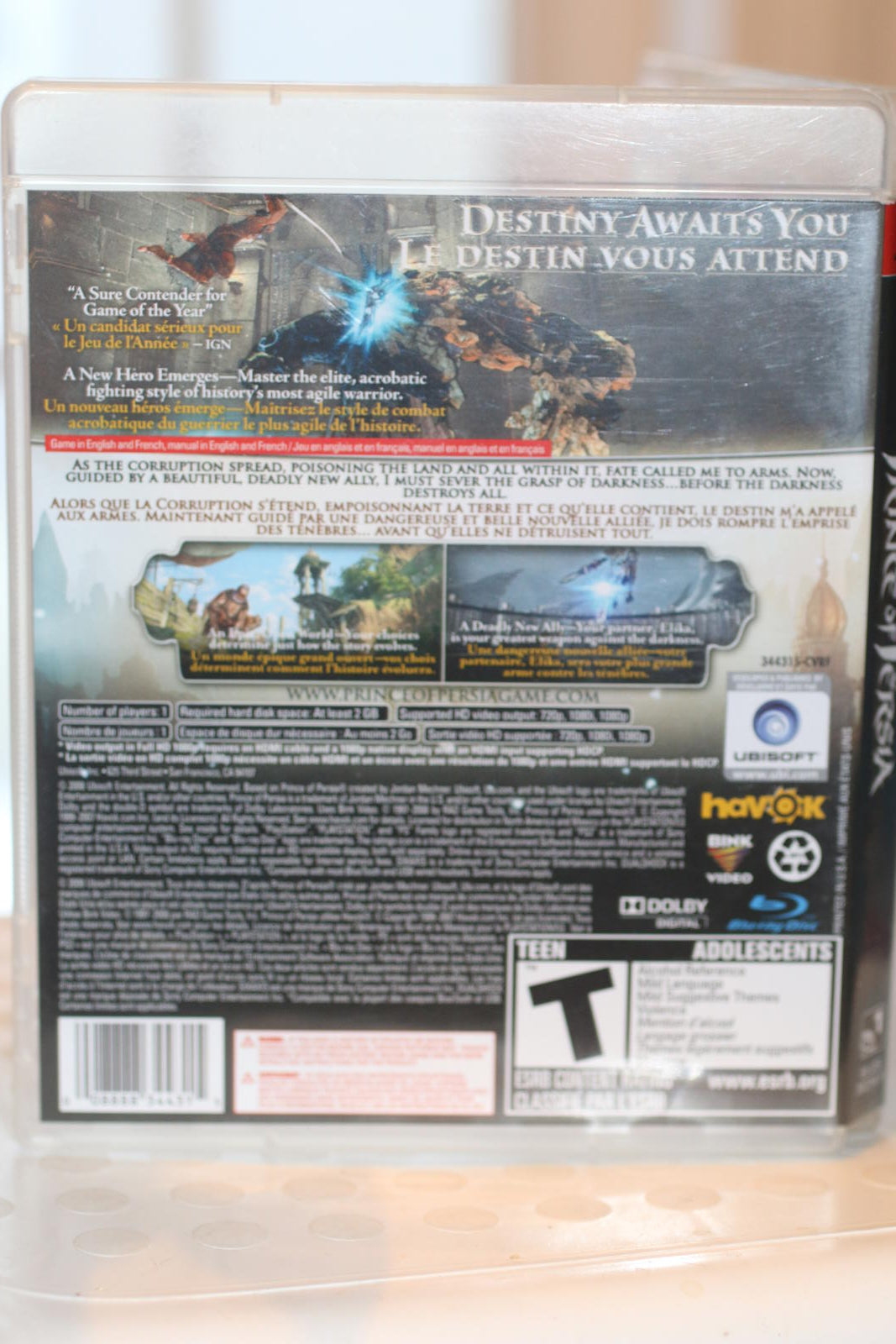 Prince of Persia PS3 Video Game Play Station 3 Complete in box
