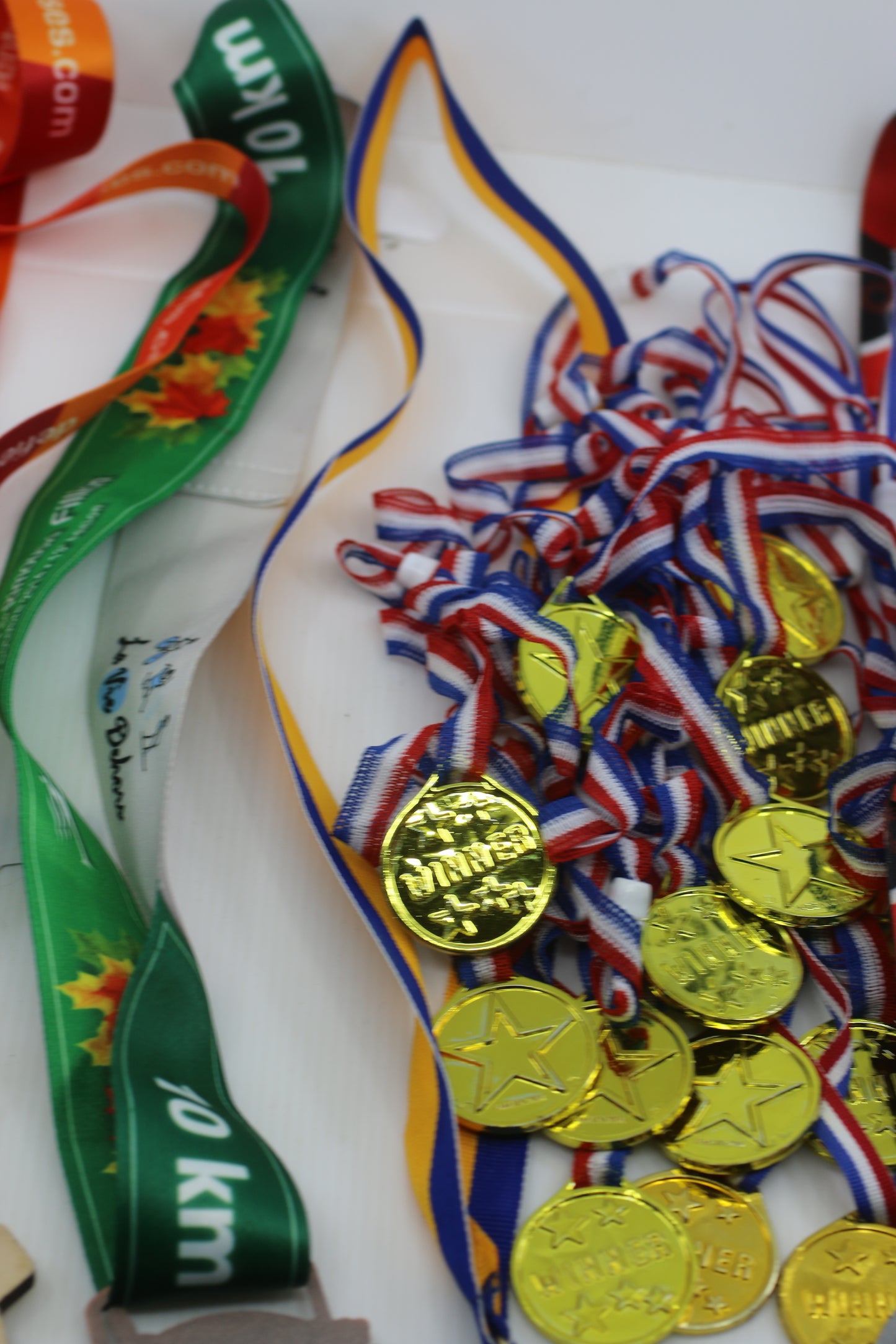 Large Lot of Kids Play Medals & Sports Event Medals Winner Medals, Quebec Marathon 25+