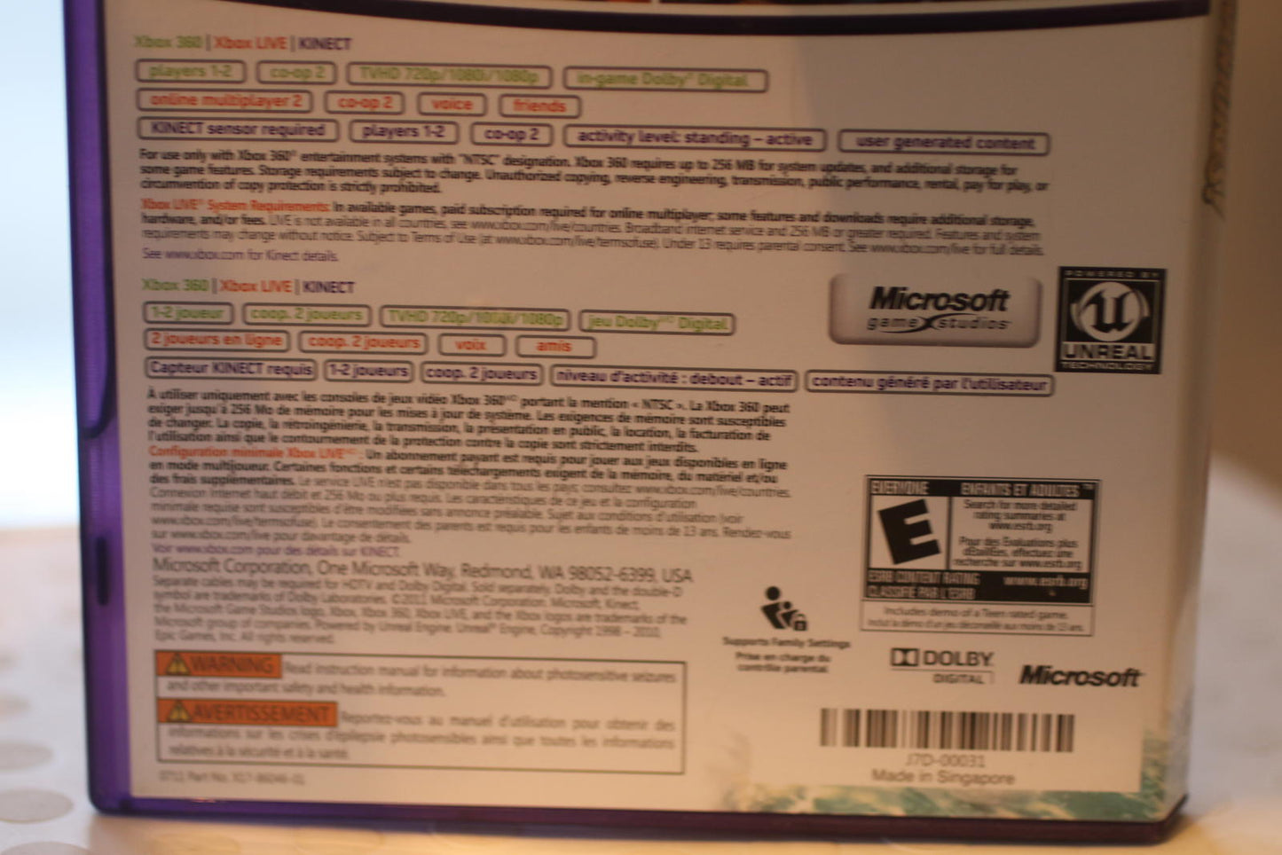 Kinect Adventures! Xbox 360 Interactive Video Game Complete in box