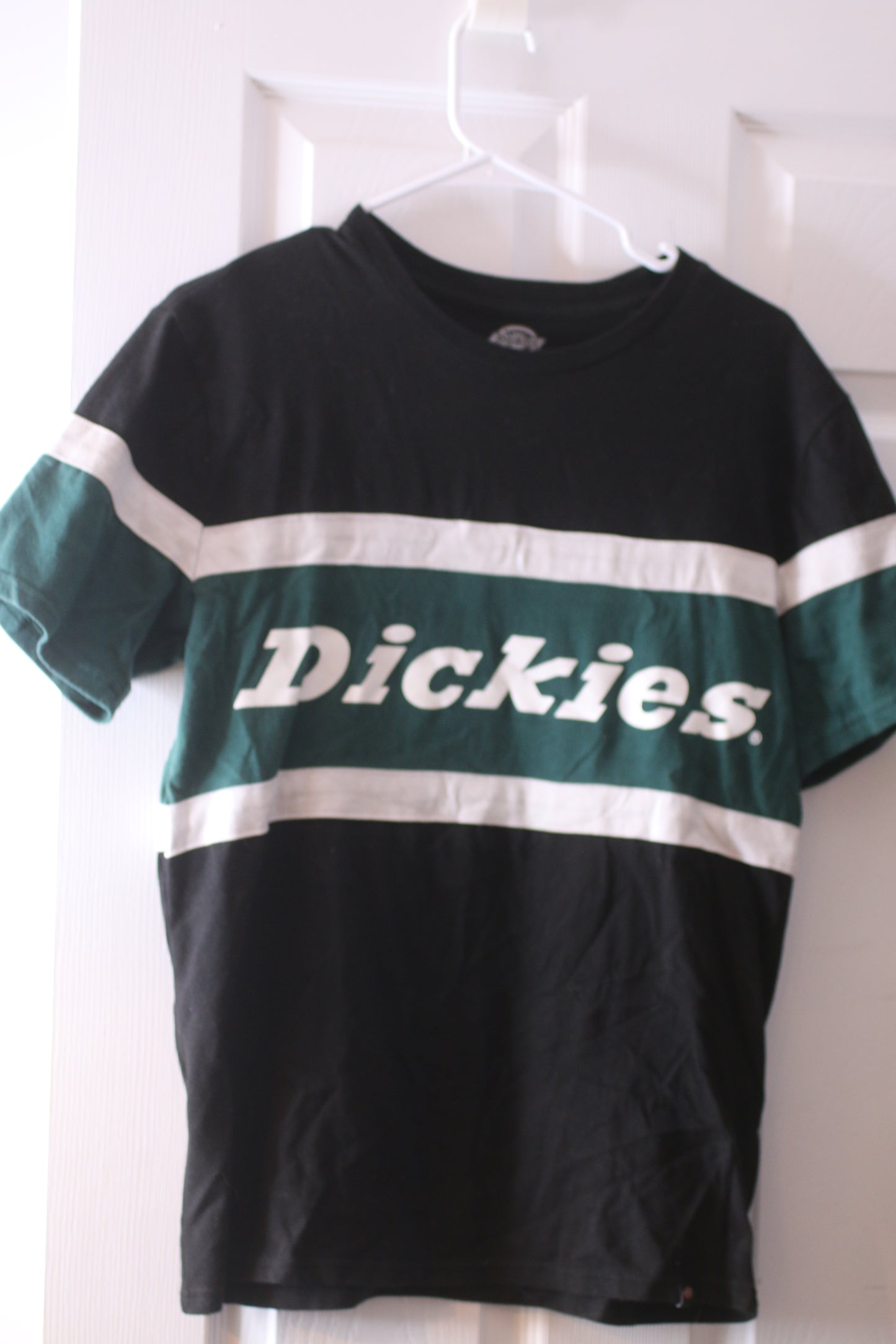 Dickies t-shirt, Size medium , Black & Green with classic logo