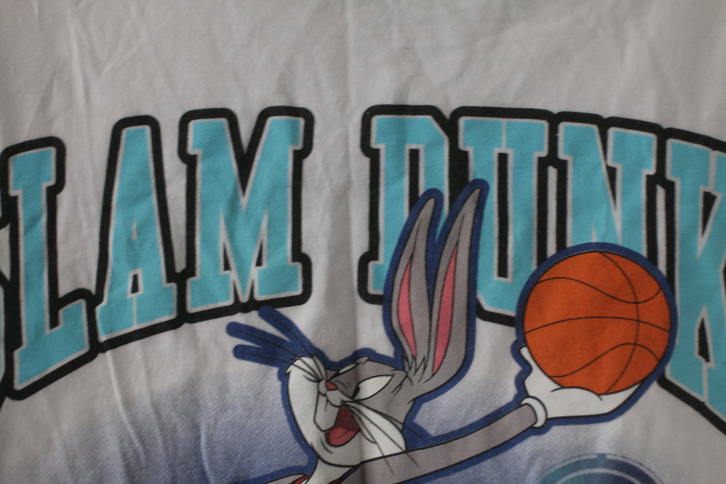 Space Jam: A New Legacy Slam Dunk T-Shirt Bugs Bunny White Size L