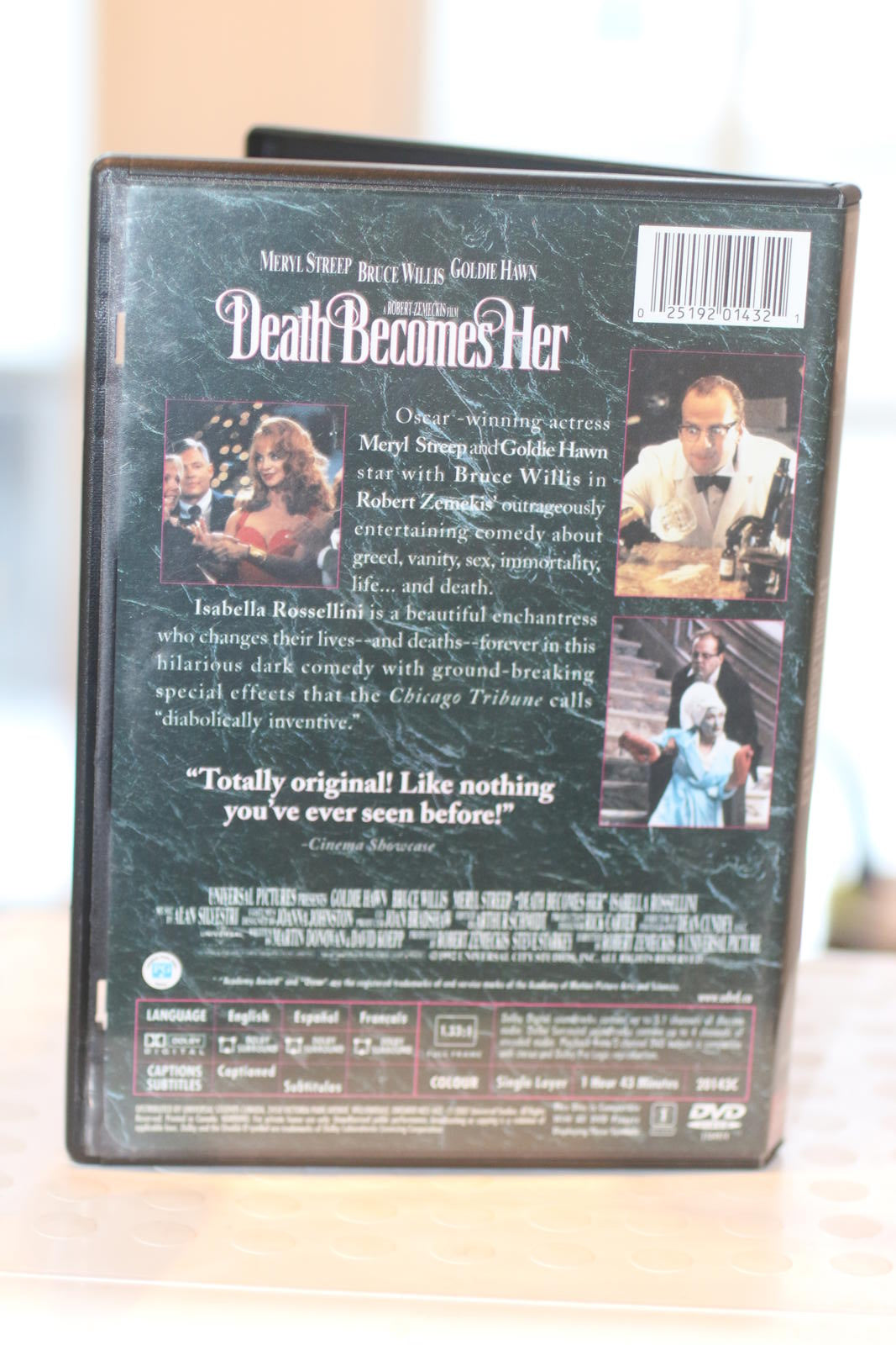 Death Becomes Her (DVD, 1992) Meryl Streep Bruce Willis English