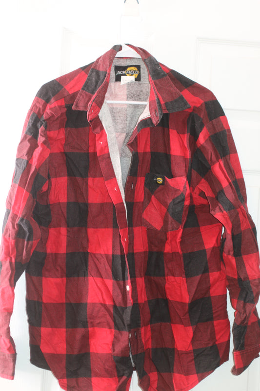 Jackfield Workwear Flannel shirt with regular plastic buttons Style: 70-240