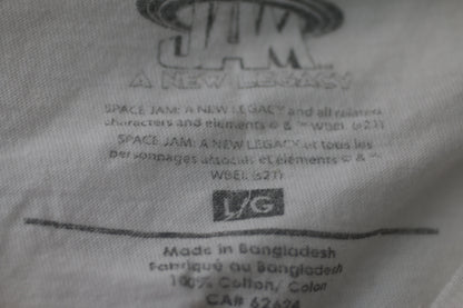 Space Jam: A New Legacy Slam Dunk T-Shirt Bugs Bunny White Size L