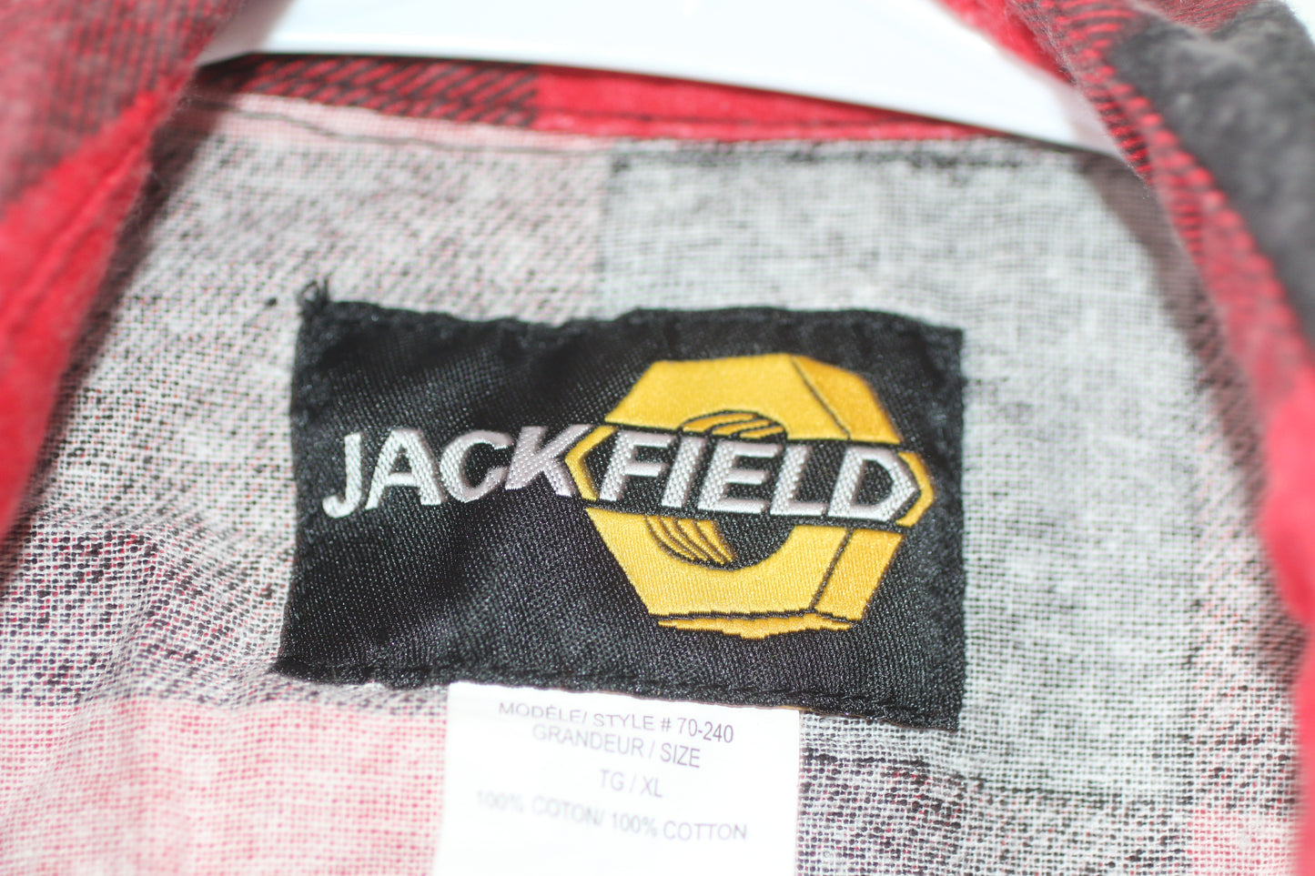 Jackfield Workwear Flannel shirt with regular plastic buttons Style: 70-240