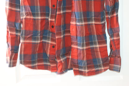 Burton Size M Red Tartan Long Sleeved Shirt Medium 38" 40"