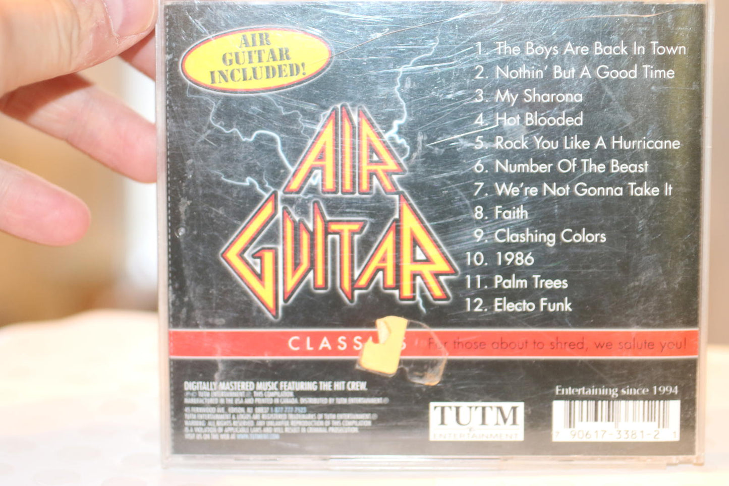 Air Guitar Classics Music CD with Air Guitar Included