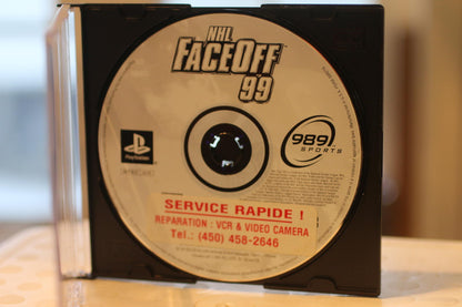 NHL FaceOff 99 PlayStation Game Disc Only with Not original Case