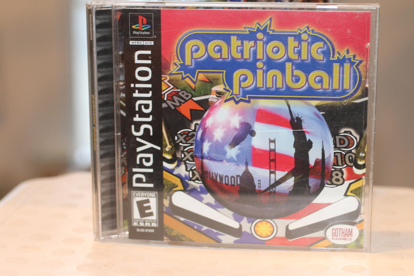 Patriotic Pinball PlayStation Jewel Case and Manual Only No disc Game