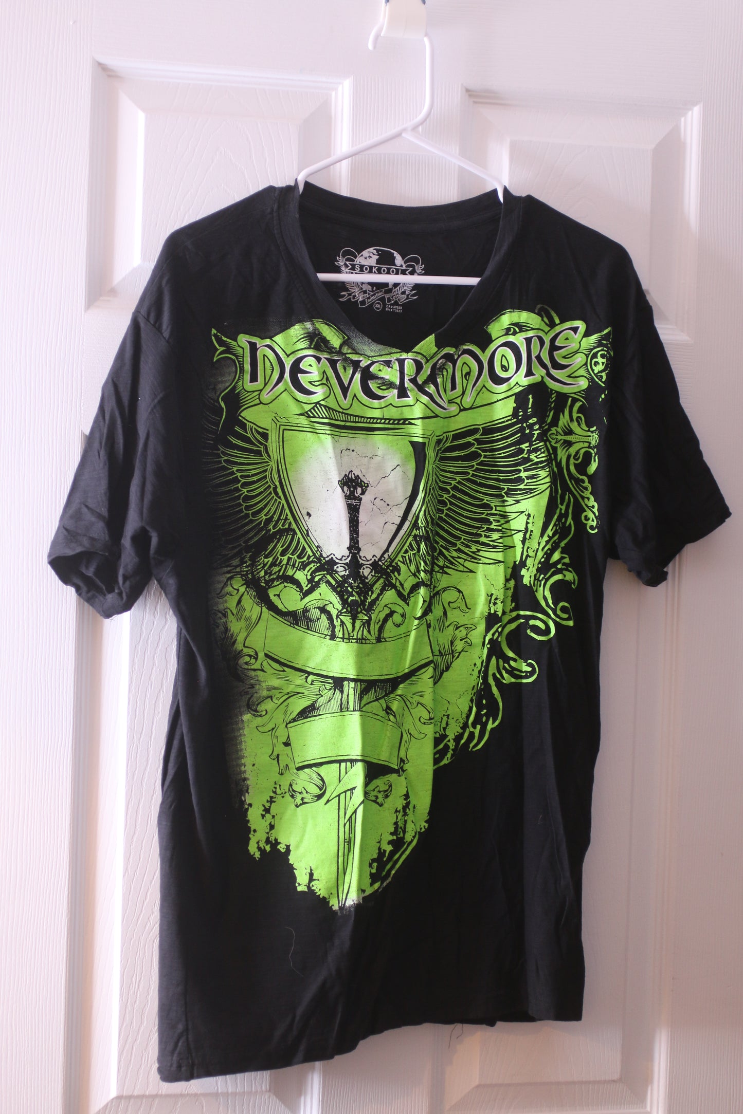 Vintage Nevermore Heavy Metal Band Tee Shirt CA#07658