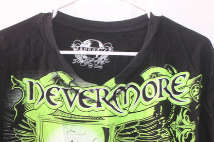 Vintage Nevermore Heavy Metal Band Tee Shirt CA#07658