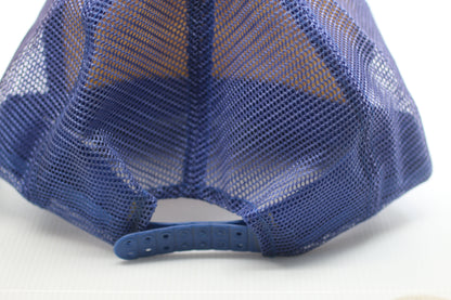 Vintage CAT Clayton NC Trucker Hat Rope Snapback White Caterpillar