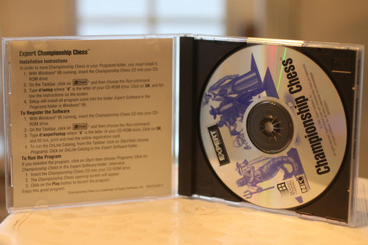 Expert Software Championship Chess PC CD-ROM Game for Windows 95