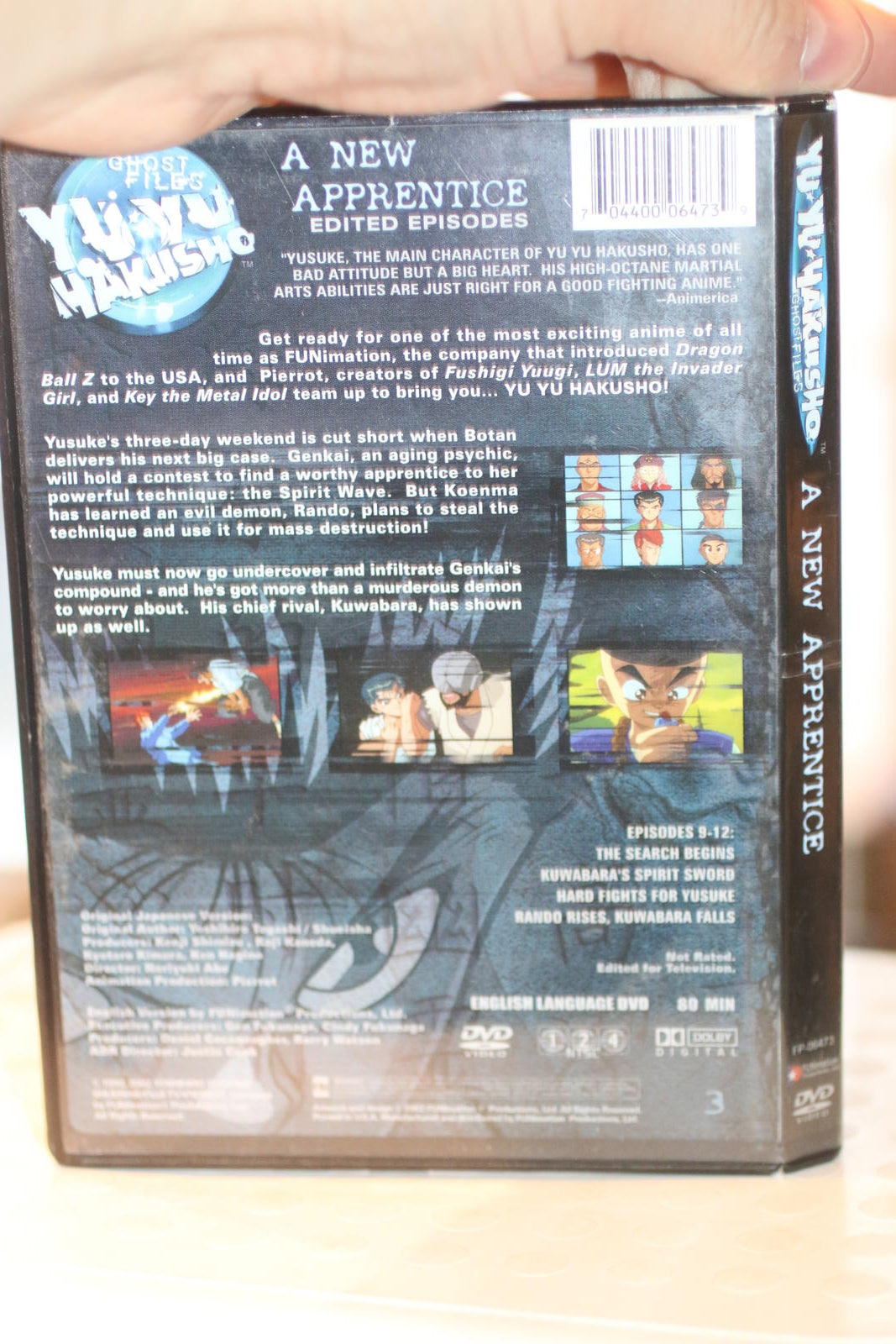 Yu Yu Hakusho Ghost Files: A New Apprentice DVD