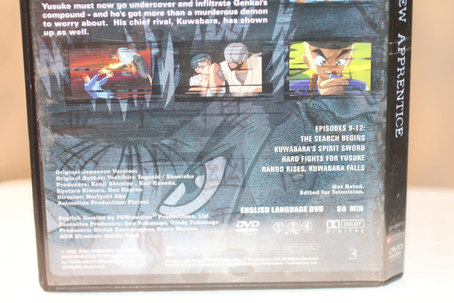 Yu Yu Hakusho Ghost Files: A New Apprentice DVD