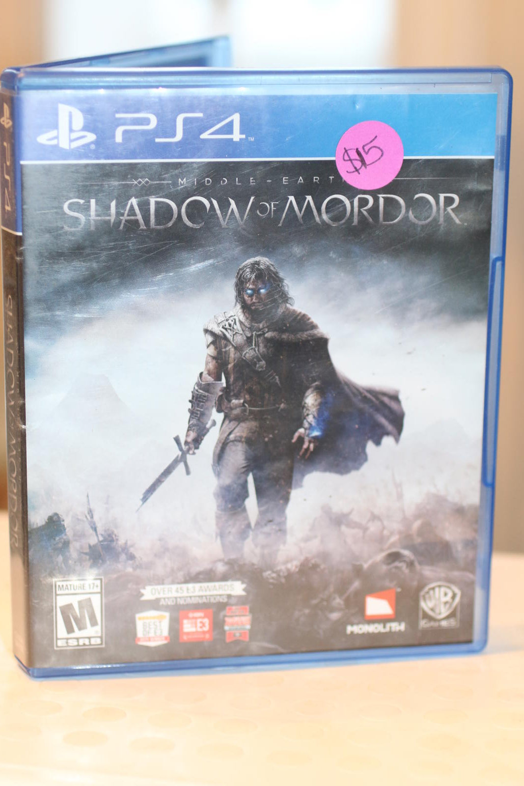 Middle Earth: Shadow of Mordor - PlayStation 4 (2014) with manual Video Game