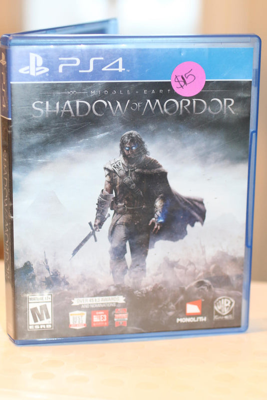 Middle Earth: Shadow of Mordor - PlayStation 4 (2014) with manual Video Game