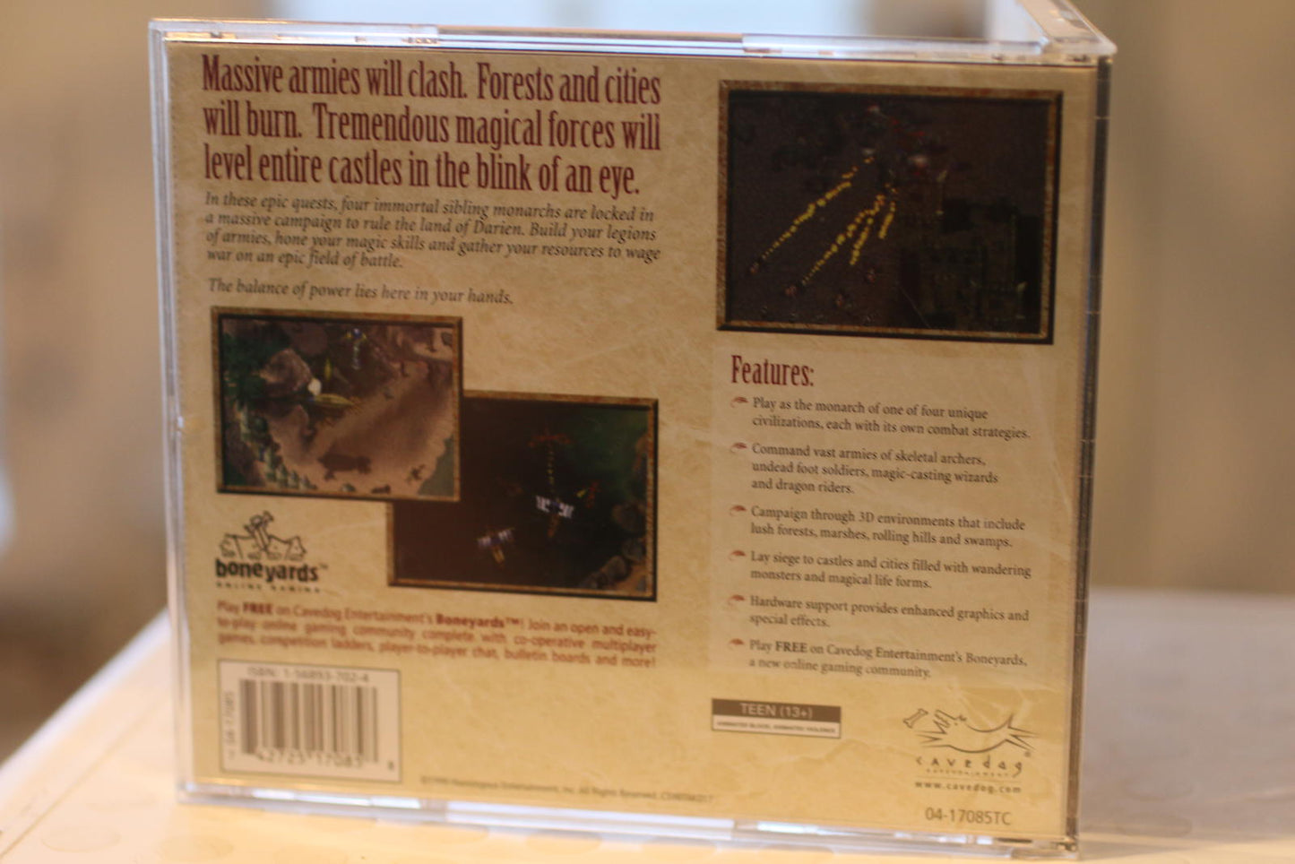 Total Annihilation Kingdoms Windows PC video Game CD-ROM w/ cd key from 1999