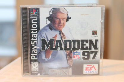 Madden NFL 97 PlayStation Jewel case only no disc video Game