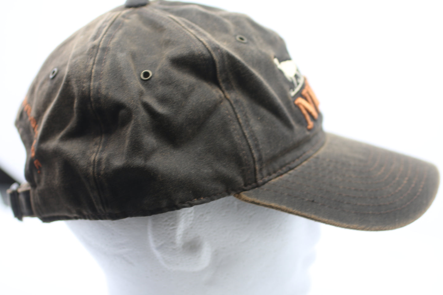 NWTF Wild Turkey Federation Distressed Brown Cap Hat Adjustable Hunting #2