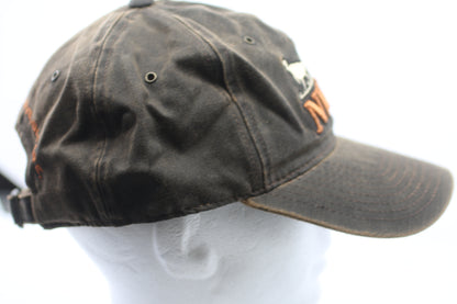 NWTF Wild Turkey Federation Distressed Brown Cap Hat Adjustable Hunting #2