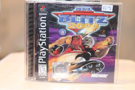 NFL Blitz 2000 PlayStation video Game Complete in jewel case box