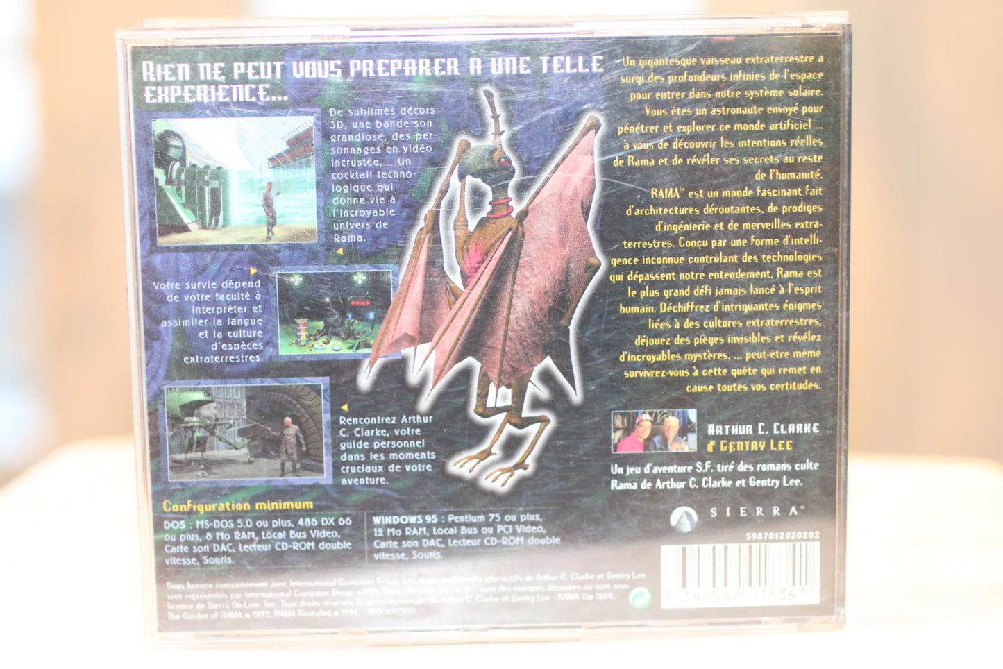 Rama PC CD-ROM Game 1996 Sierra Arthur C Clarke Gentry Lee