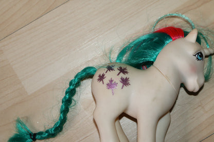 My Little Pony G1 1984 Gusty Unicorn Pony Mlp White Pink Green Hair