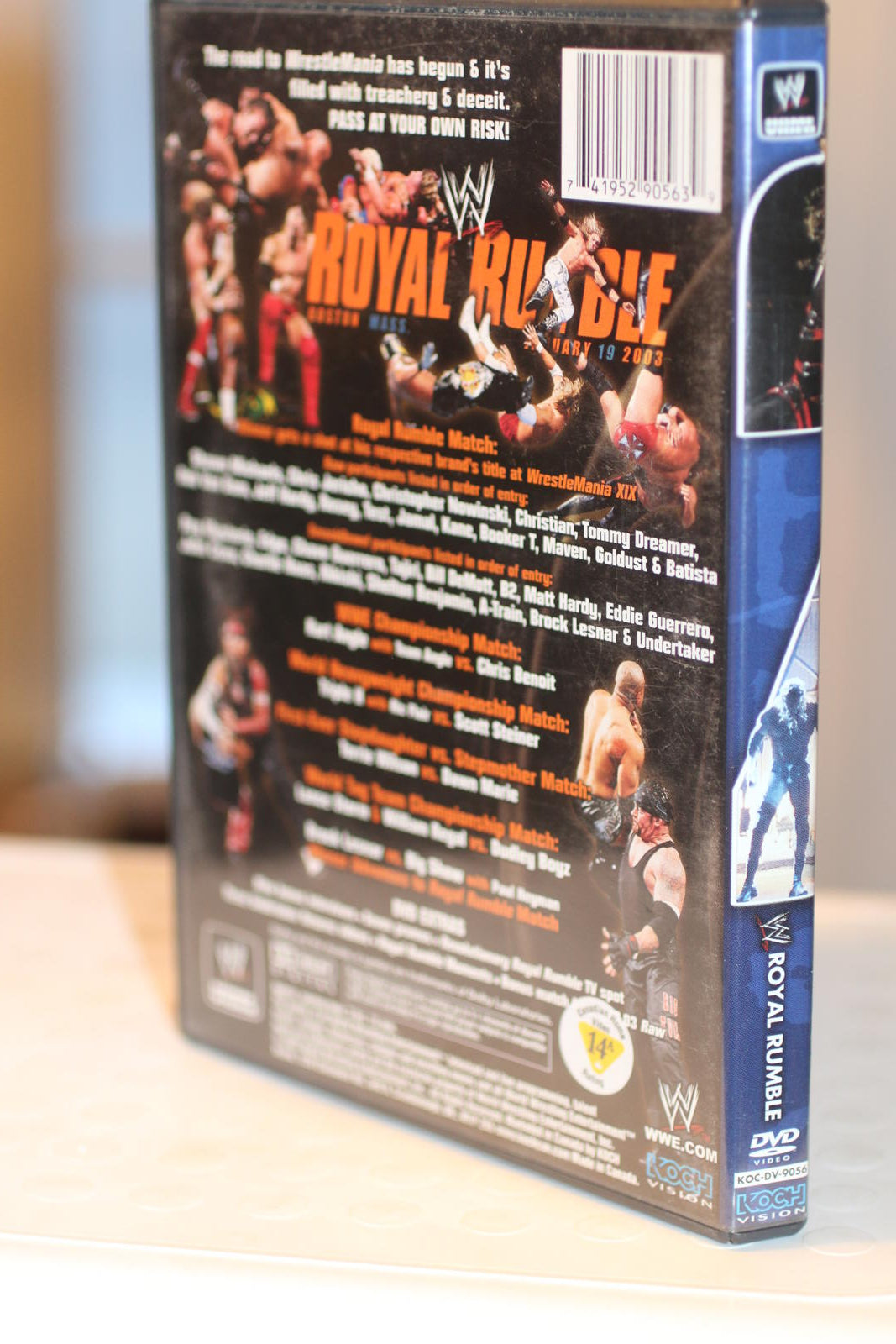 WWE ROYAL RUMBLE 2003 (2003) DVD Sports Entertainment Pro Wrestling