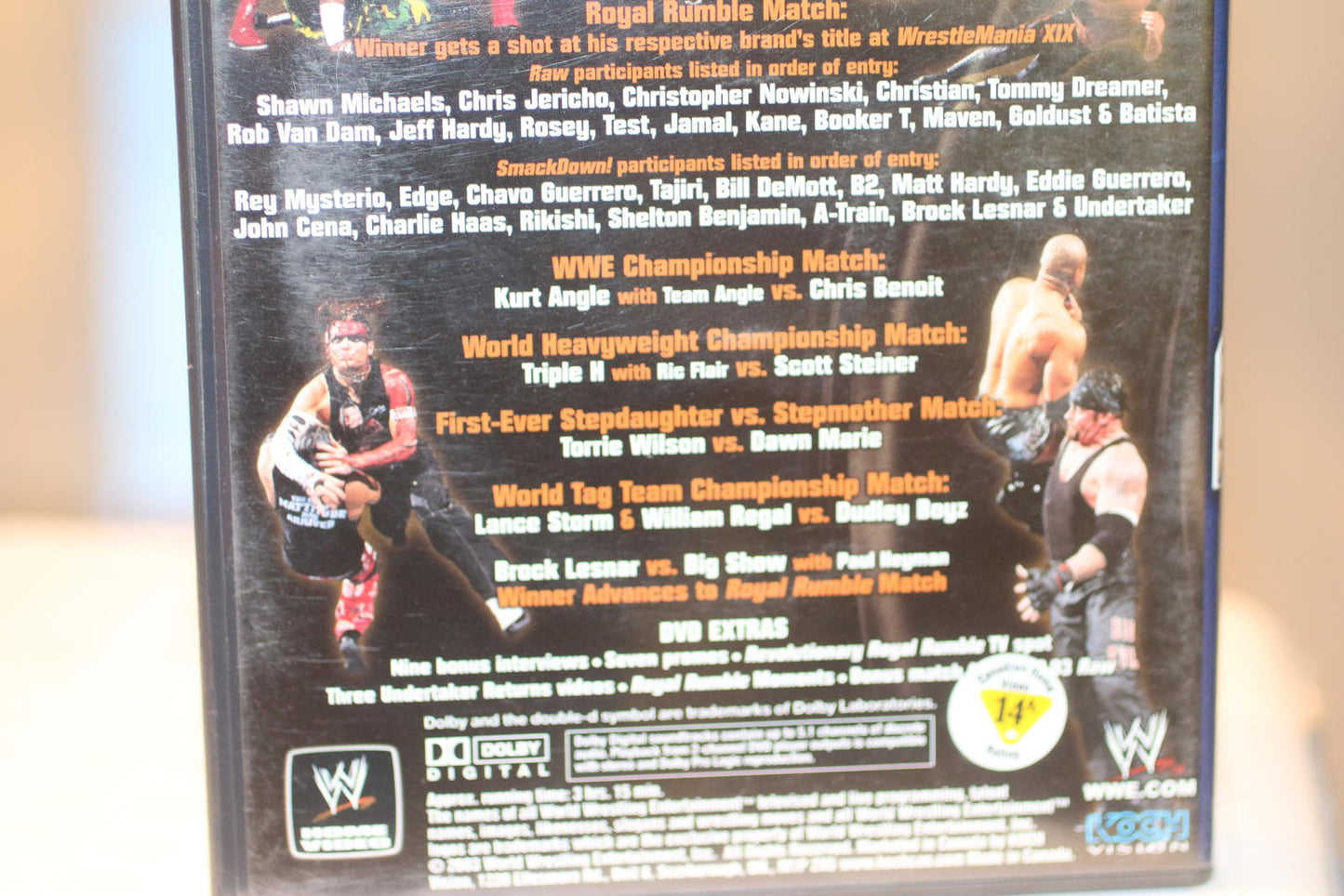 WWE ROYAL RUMBLE 2003 (2003) DVD Sports Entertainment Pro Wrestling