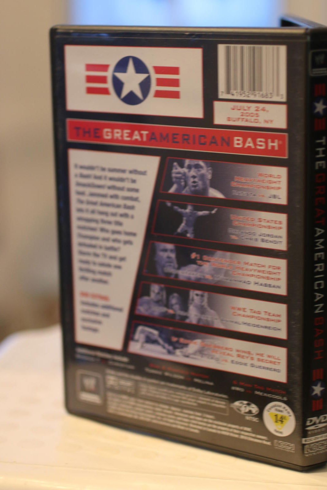 WWE -The Great American Bash DVD (2005) Batista, Undertaker, Guerrero, Mysterio