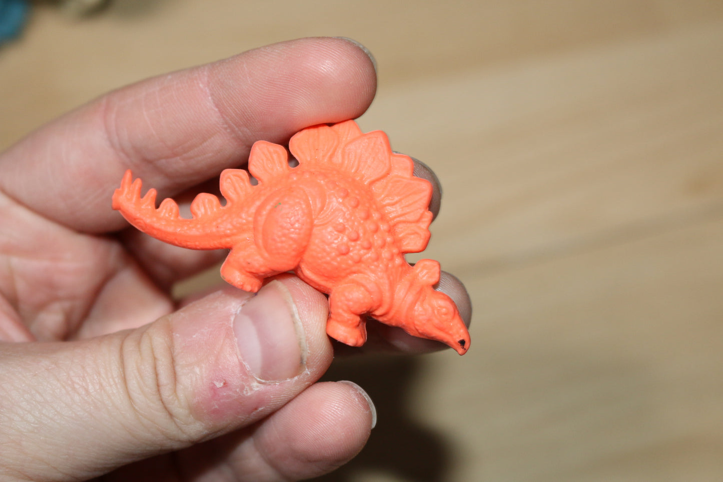 Miniature Ajax Stegasaurus In Orange Plastic