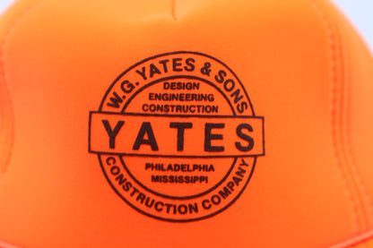 Vintage W.G. Yates & Sons Orange Safety Cap Construction Philadelphia MS #1