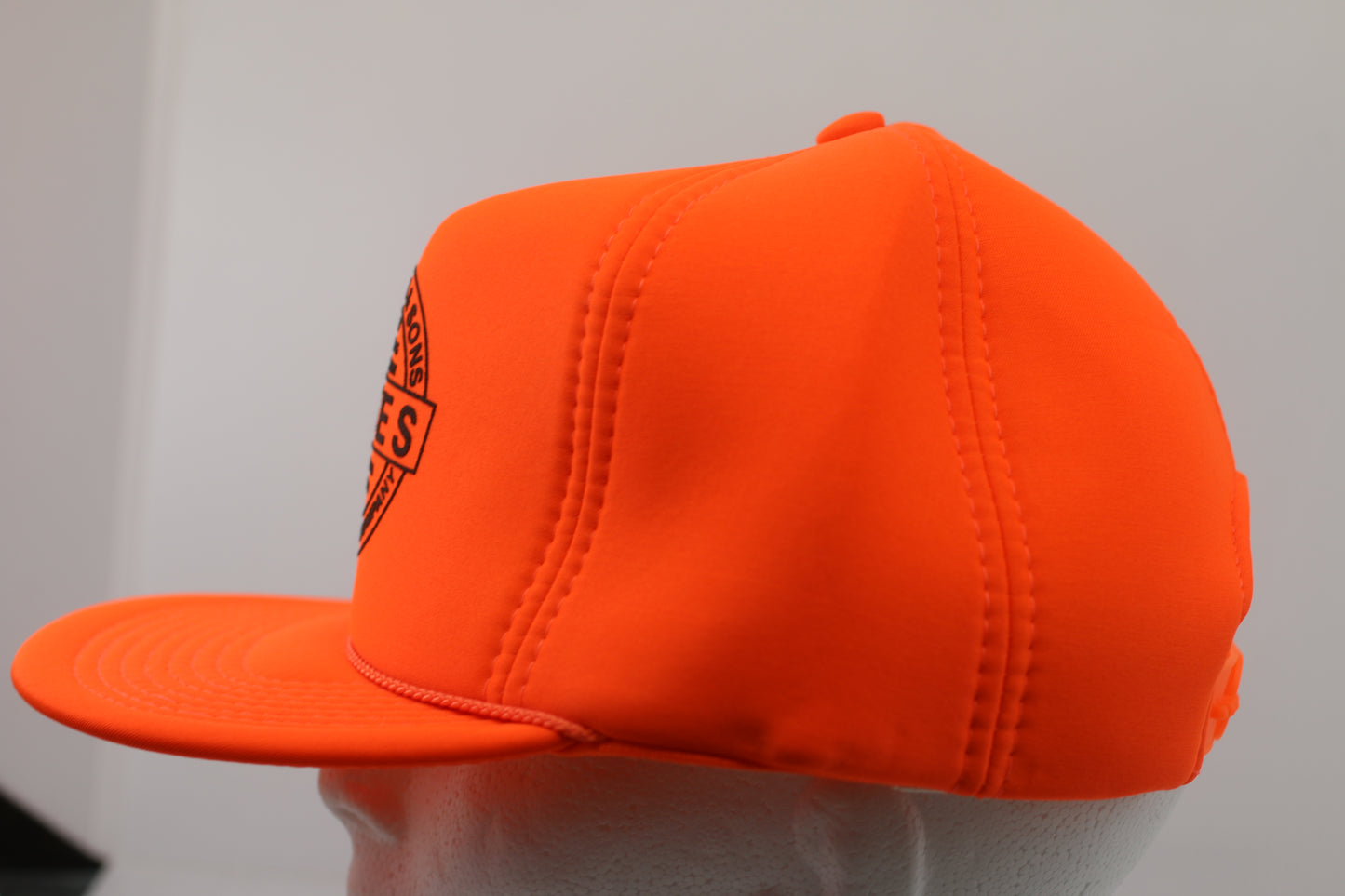 Vintage W.G. Yates & Sons Orange Safety Cap Construction Philadelphia MS #1