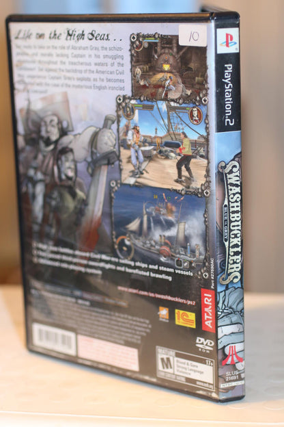 Swashbucklers Blue vs Grey Sony PlayStation 2 PS2 Video Game CIB Complete