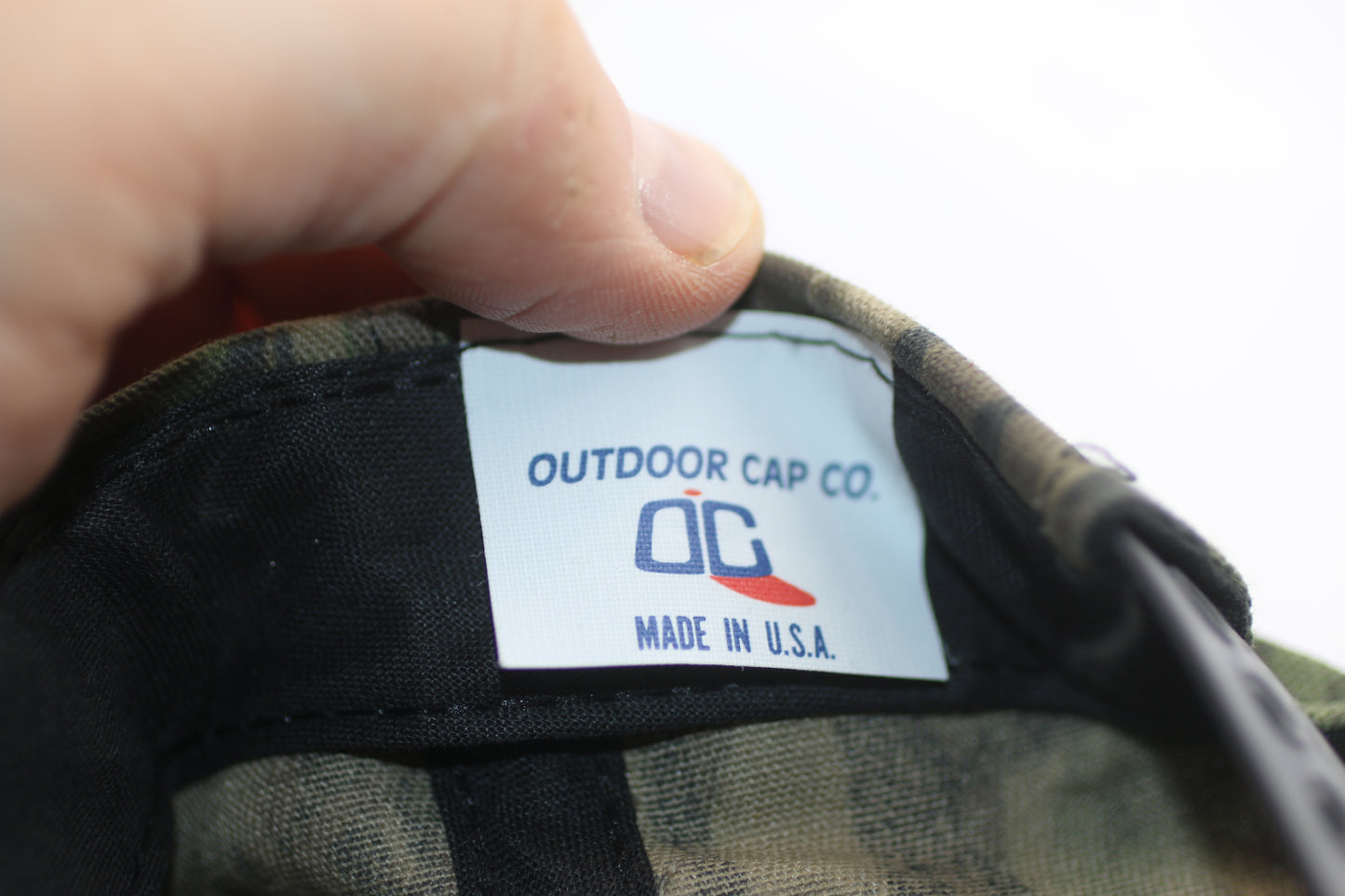 Vintage Yates Construction Camo Snapback Hat Made USA Outdoor Cap