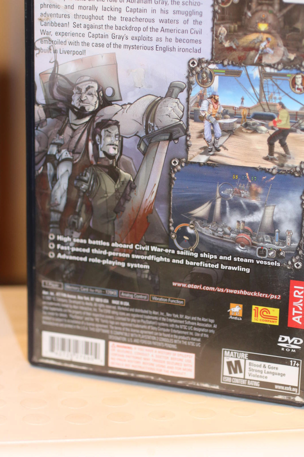 Swashbucklers Blue vs Grey Sony PlayStation 2 PS2 Video Game CIB Complete