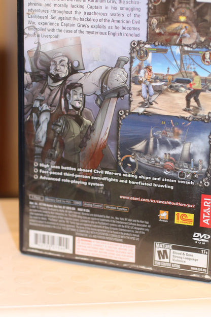 Swashbucklers Blue vs Grey Sony PlayStation 2 PS2 Video Game CIB Complete
