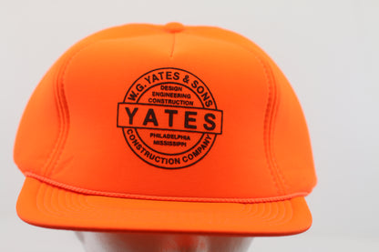 Vintage W.G. Yates & Sons Orange Safety Cap Construction Philadelphia MS #2