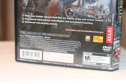 Swashbucklers Blue vs Grey Sony PlayStation 2 PS2 Video Game CIB Complete